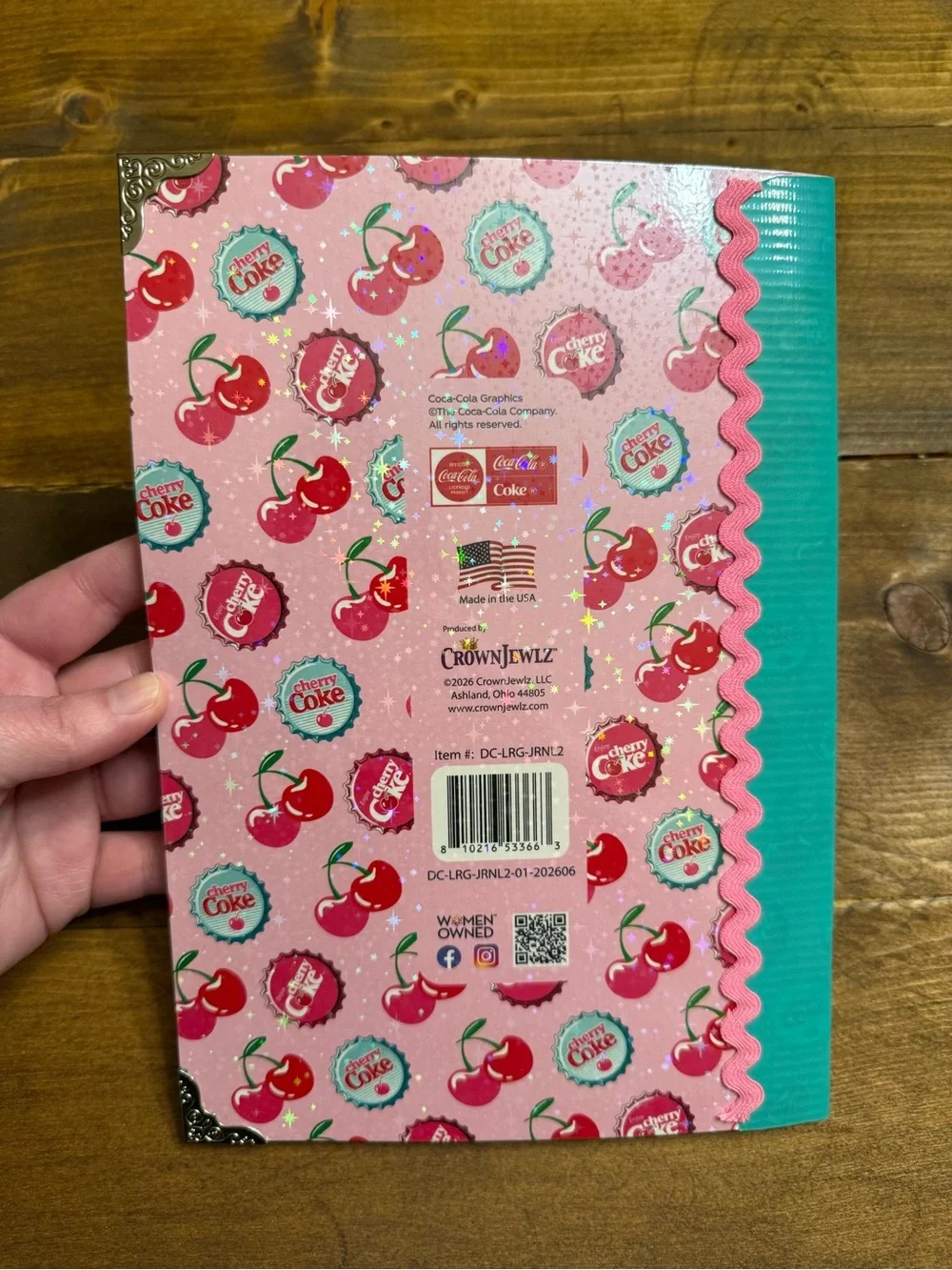 Cherry Coke Handmade Junk Journal Notebook